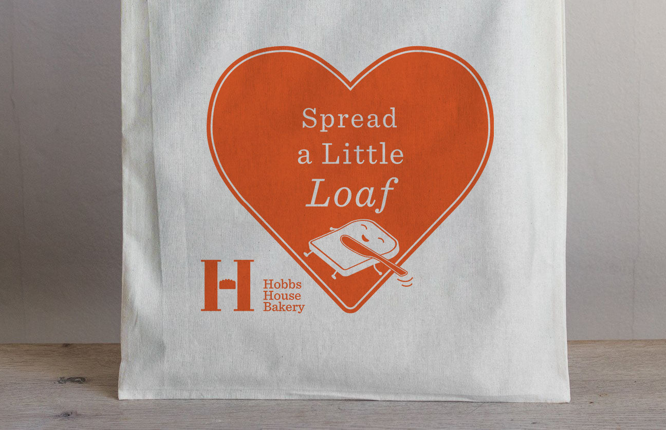 'Spread a Little Loaf' Cotton Bread Bag